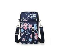 Mini étui de téléphone compact multi-usages, Étui de téléphone multifonctionnel Modèle de fleurs colorées