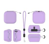 Mini étui de transport portable pour Takara Tomy Punyrunzu, sac de rangement anti-poussière et résistant aux chocs avec dragonne pour accessoires de voyage, violet, Mini étui de transport pour Takara