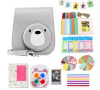 -Mini étui pour appareil photo instantané Instax Mini 11,sac de protection,64 pocommuniste,album photo,filtre à documents,autocollants,cadres - Type Bear