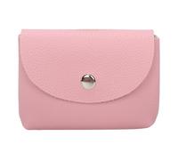 Mini étui pour Ranger de l'argent : Cuir synthétique, Motif Galets, Petit Sac à Main avec Fermeture éclair, Profil Fin, pour Les Voyages, Article Durable et Doux, Rose, Consulte la