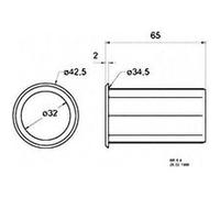 Tube Bassreflex Visaton 5212 35 mm x 65 mm