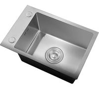 Mini évier en acier inoxydable 304 pour camping-cars et cuisines - Compact 45 x 30 x 20 cm, facile à installer, idéal pour les camping-cars et les petits espaces