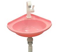 Mini évier mural compact d'angle en plastique pour caravanes, camping et utilisation en extérieur Lavabo à main peu encombrant avec drainIdéal pour les camping-cars et les petits espaces