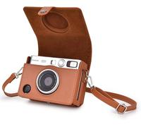 Mini Evo Camera Case,Vintage PU Leather Protective Case for Instant Camera,brown,Fuji Evo Case
