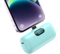 Mini External Battery For Iphone 5000mah, Upgrade 15w Pd 3.0a Fast Charging, Compact And Lightweight Power Bank Lcd Screen Portable Charger Compatible With Iphone 14/14 Pro /13/12/11/X/8/7/6 -