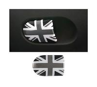 MINI F55 F56 F57 Union Jack couvercle de la poignée de la boîte à gants pour Mini Cooper One/S/JCW F55 Hatchback,F56 Hatchback,F57 Convertible(Union Jack Gris)