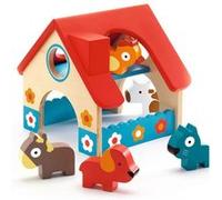 Mini farm en bois et ses accessoires Rouge G