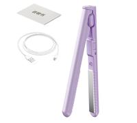 Mini fer à cheveux : fer droit portable, outil à boucler sans fil | Dispositif à double usage rechargeable USB, design en fer pour voyage, pratique pour femmes, filles, beauté