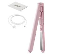 Mini fer à cheveux : fer droit portable, outil à boucler sans fil | Dispositif à double usage rechargeable USB, design en fer pour voyage, pratique pour femmes, filles, beauté