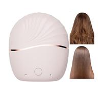 Mini fer à lisser - Fer à lisser | Peigne chaud, brosse à lisser, peigne à coiffer, chauffage rapide, revêtement en protéines végétales anti-brûlure, idéal pour les voyages et une utilisation