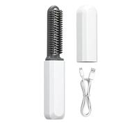 Mini fer à lisser rechargeable portable pour lisser et coiffer | Brosse à cheveux chauffante sans fil pour frange et coiffure, contrôle des frisottis pour femmes et hommes