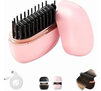 Mini fer à lisser sans fil, 3 niveaux de température, rechargeable, portable, avec chouchou en soie et 2 pinces à cheveux, convient pour toutes les coiffures, convient et voyage (noir)