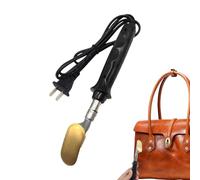 Mini fer à repasser pour réparation du cuir - Éliminateur de plis compact, fer portable - Outil de chauffage électrique, presse à lisser le cuir, fer à repasser pour sièges de voiture, pansements