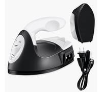 Mini fer à repasser pour travaux manuels - Mini fer à repasser noir pour patchs, couture et matelassage avec plaque chauffante en céramique et long cordon de 152,4 cm - Chauffage rapide, conçu pour