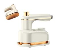 Mini fer à repasser vapeur portable - Défroisseur vapeur rotatif à 360° for vêtements de voyage(White)