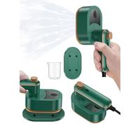 Mini Fer à Vapeur,1000W Machine à Repasser Portable,Rotative à 180 °,20s De Chauffage Rapide,Réservoir Deau 100 ML,Humide et sec Pour La Maison,Bureau and Voyage-vert