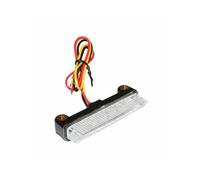 FEU AR UNIVERSEL REPLAY A LEDS BARETTE TRANSPARENT-NOIR AVEC STOP (6 LEDS ROUGES) -HOMOLOGUE CE-