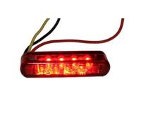 Mini feu arrière à LED pour moto, quad, scooter avec fonction feu de stop & numéro E