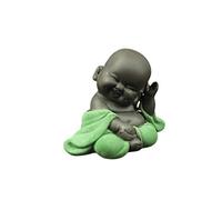 Mini Figurine de Bouddha en céramique pour bébé Moine thé Animal de Compagnie Miniature Bouddha Statue Jardin Plateau de thé décoration