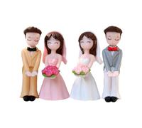 Mini figurine de couple pour gâteau de mariage, anniversaire de mariage, fiançailles