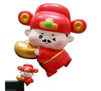 Mini figurine de dieu de la richesse en résine, décoration d'ordinateur amusante, sculpture artisanale 3D, petites statues de dieu de la richesse pour bureau, tableau de bord de voiture, décoration de