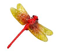 Mini figurine de libellule réaliste pour jardin et maison,figurine d'art,ornement de libellule,simulation en PVC,modèle animal - Type Red
