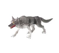 Mini Figurine De Loup, Décoration D'intérieur, Modèle Animal De Simulation Pour Tout-Petits, Garçons Et Enfants, Gris-Gris-13cmx4,5cmx5,5cm