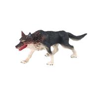 Mini Figurine De Loup, Décoration D'intérieur, Modèle Animal De Simulation Pour Tout-Petits, Garçons Et Enfants, Gris-Noir-13cmx4,5cmx5,5cm