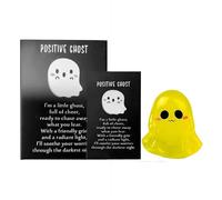 Mini figurine fantôme d'Halloween en résine avec boîte, fantôme phosphorescent, fantômes miniatures mignons minuscules fantômes fantaisie effrayants pour cadeaux de fête d'Halloween, loisirs créatifs