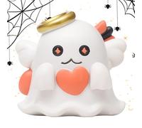 Mini figurine fantôme mignonne forme fantôme décoration d'Halloween | Statue de bureau décorative pour appartement bureau chambre étudiant salon dortoir coin étude étagère étagère épaule