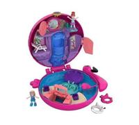 Polly Pocket Coffret Univers La Piscine du Flamant Rose – 2 mini-figurines, 5 surprises – FRY38