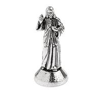 Mini figurine religieuse Jésus saint Jésus magnétique décoration statue x1 argent 5 cm