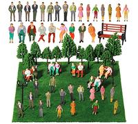 Mini Figurines Chemin Fer Miniatures, 60 Pièces Figurines Miniatures, Différentes Figures Assises Et Debout, Simulation Peints Modèle De Figurines De Personnes pour Échelle 1:85