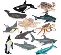 Mini Figurines D'animaux De Mer, 6 Pièces/Boîte, Jouets Éducatifs Pour Enfants, Petits Animaux De Simulation, Cadeaux Pour Garçons