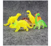 Mini Figurines De Dinosaures Lumineuses Et Réalistes, 12 Pièces, Collection Antique Pour Enfants, Jouets Pour Garçons