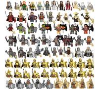 Mini figurines de l'Anneau du Seigneur, blocs de construction, Ringwraiths, Orcs, Légion, Roi Elfe, Prince, Chevalier, Nain, Sorcier, personnages de film, briques TV6406- 8 pcs