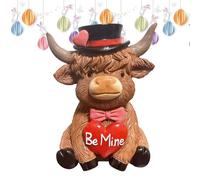 Mini figurines de vache, décorations romantiques de Saint-Valentin, petites figurines de vache décoration de bureau | pour lui, elle, petit ami, petite amie, mari, épouse, chambre, salon, bureau