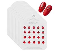 Mini figurines en résine | 200 pièces breloque Lady Bug, mini figurines en résine - décorations d'ongles 3D mignonnes Lady Bug, couleurs mélangées