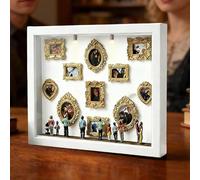 Mini Figurines Museum of Us, Petit Cadre Vitrine De Musée À Faire Soi-Même, Mini Figurine Décorative en Kit À Monter pour Mariage, Anniversaire, Photos De Musées avec Lumières