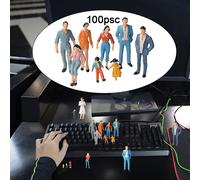 Mini Figurines Peintes, Jouets De Table De Sable, Bricolage, Disposition De Construction, Poses Assorties, Petites Poupées, Diorama, Personnage Décoratif