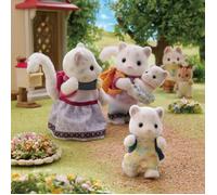 Sylvanian Families - La Famille Panthère des neiges - Set 4 Figurines - Plongez dans l'univers de la Famille Sylvanian - Figurines Animaux Miniatures - Jouet Enfant 3 Ans et + - 5814