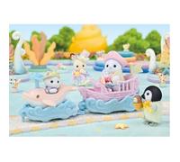 Sylvanian Families - Le Petit Train de la mer - 2 Figurines Incluses - Plongez dans l'univers de la Famille Sylvanian - Figurines Miniatures - Jouet Enfant 3 Ans et + - 5820