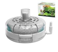Mini Filter Fish Tank, Small Pump Filtration System, 3.15x3.15x2.17 Inches Compatibility & Compact Design, Advanced Aerator for Terrarium, Turtle Container, Saltwater, Breeding and Freshwater Aquarium