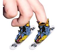 Mini Finger Skates Toy Set - Creative Finger Skateboards With These Mini Skates | Portable Educational Party Favors That Improve Attention & Flexibility, Random Colors For School, Home, And Travel