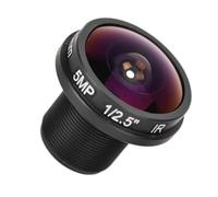 Mini Fisheye Camera Lens de 1,8 mm, 180 ° Grand Angle 5MP HD Fisheye CCTV Camera Lens for Security Cam Office Home Outdoor Indoor