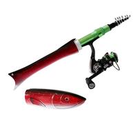 Mini Fishing Pole - Miniature Angling Rod, Compact Carbon Fiber Build, Portable Telescopic Design, Responsive Tip Action | Lightweight Gear Component, Tool for Trolling Casting Camping
