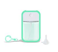 Mini flacon pulvérisateur de parfum rechargeable de 50 ml avec étui en silicone, porte-clés + entonnoir - ensemble atomiseur de voyage portable pour femme, sac à main, essentiels de voyage, parfum et