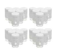 Mini Flacons D'échantillon en Verre 5ml avec Bouchons, 30 Pièces | Verre Clair, Couvercle Extérieur et Bouchon Interne, Format Standardisé, pour Procédés Beauté et Laboratoire