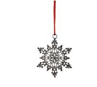 Mini flocon de neige et cheval à bascule en fer pour pendentif elfe avec attrait vintage, parfait pour sapin de Noël et décorations de vacances (K)