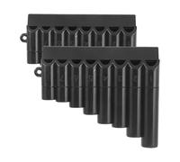 Mini flûte de Pan Instrument de flûte Pan à 8 trous, 2 pièces, for débutants, en plastique tuyaux avec clés bobine, jouet musicale Portable for étudiants